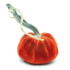 Hot Skwash Living|Décor|Apricot Silk Velvet Pumpkin