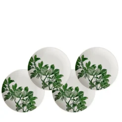 Caskata Dinnerware|Arbor Green Canape Plates