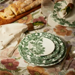 Caskata Dinnerware|Arbor Green Canape Plates