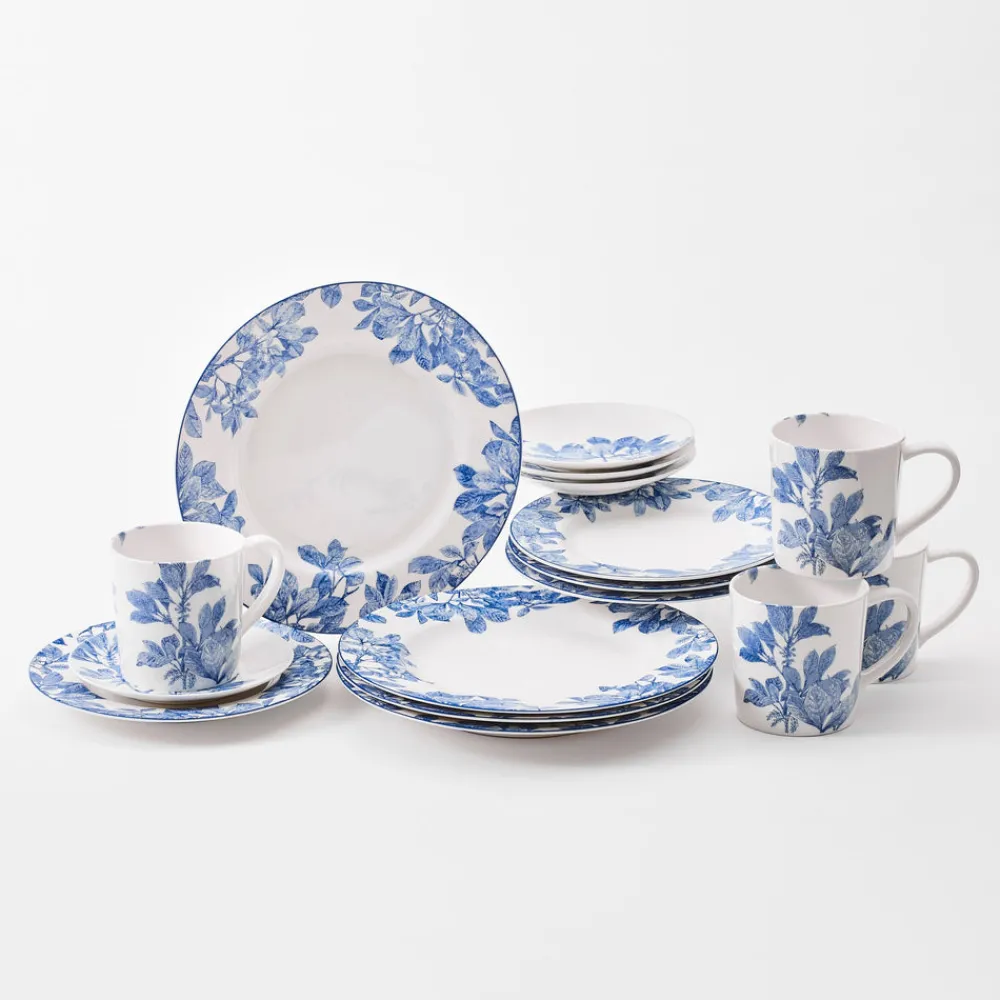 Caskata Dinnerware|Arbor Rimmed Dinner Plate Blue