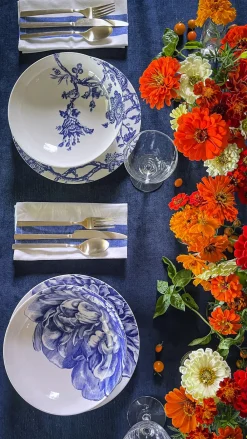 Caskata Dinnerware|Arcadia 4-Piece Place Setting Blue