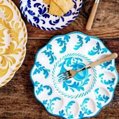 VIETRI Dinnerware|Arezzo Aqua Egg Platter