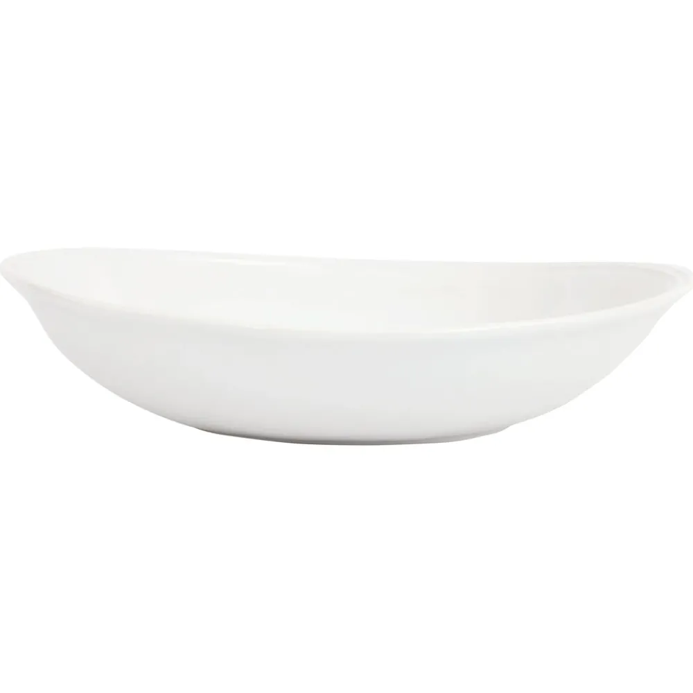VIETRI Dinnerware|Aria White Oval Shallow Bowl