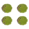 Bordallo Pinheiro Dinnerware|Artichoke Bread Plate in Green, set of 4