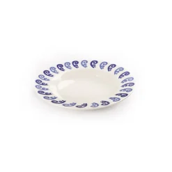 Themis Z Dinnerware|Athenee Two Tone Blue Peacock Soup Plate