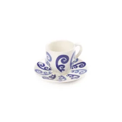 Themis Z Dinnerware|Athenee Two Tone Blue Peacock Espresso Cup