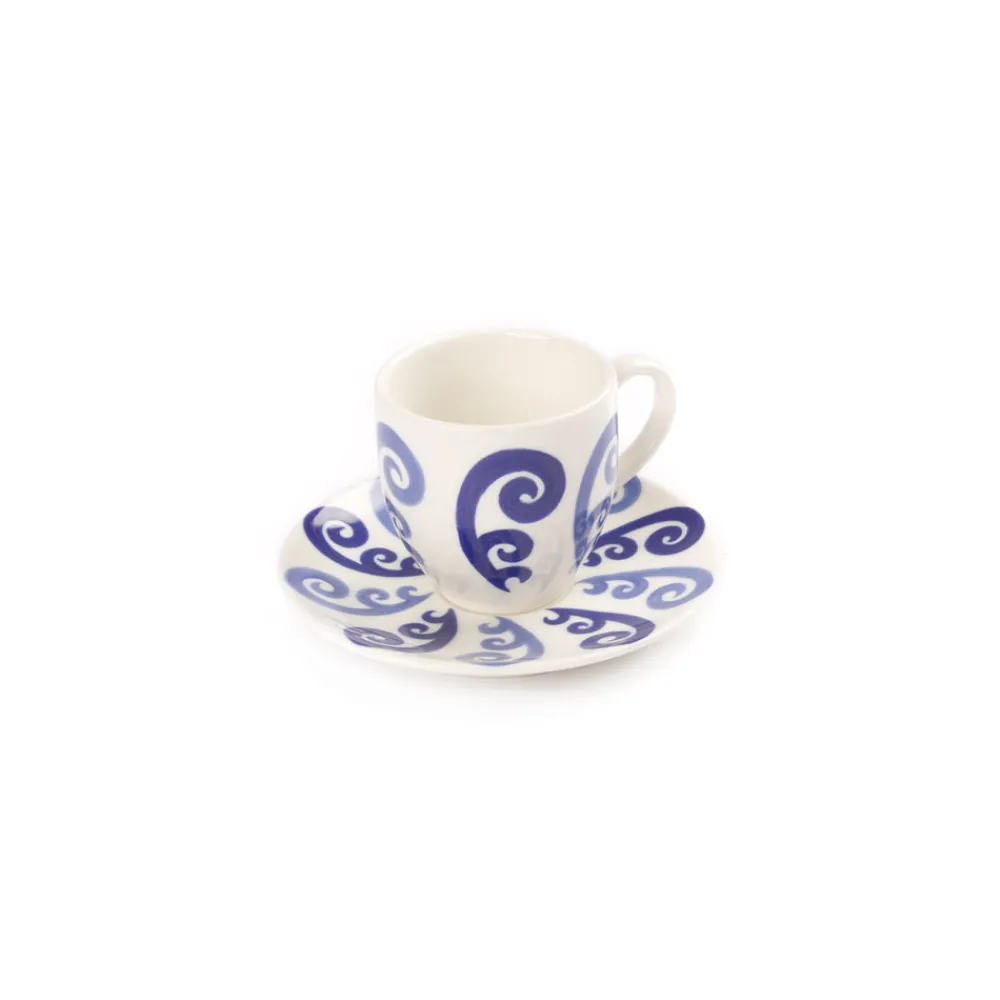 Themis Z Dinnerware|Athenee Two Tone Blue Peacock Espresso Cup