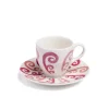 Themis Z Dinnerware|Athenee Two Tone Pink Peacock Coffee or Tea Cup