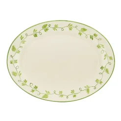 Rebecca Udall Dinnerware|Ava Oval Platter in Green