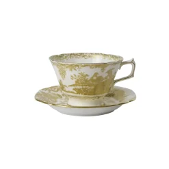 Royal Crown Derby Dinnerware|Aves Gold Tea Cup & Saucer
