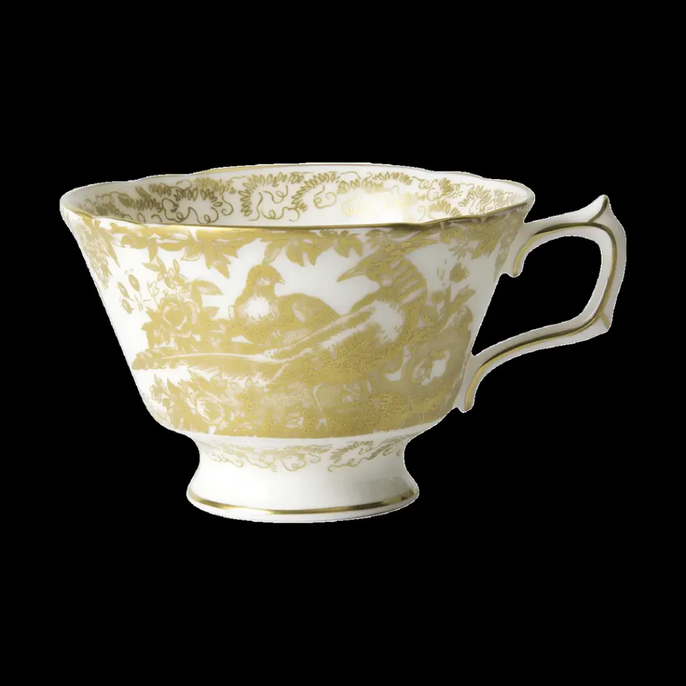 Royal Crown Derby Dinnerware|Aves Gold Tea Cup & Saucer