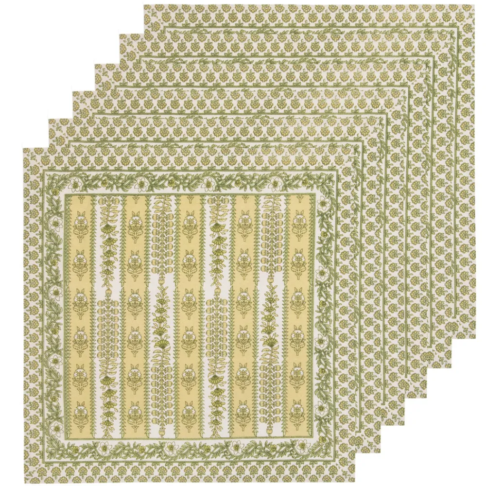 Couleur Nature Place Settings & Linens|Avignon Napkins Pistache, Set of 6