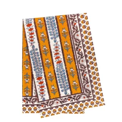 Couleur Nature Place Settings & Linens|Avignon Tea Towels Dijon & Blue, Set of 3