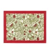 Couleur Nature Place Settings & Linens|Baies de houx Mats in Red & Green, Set of 6