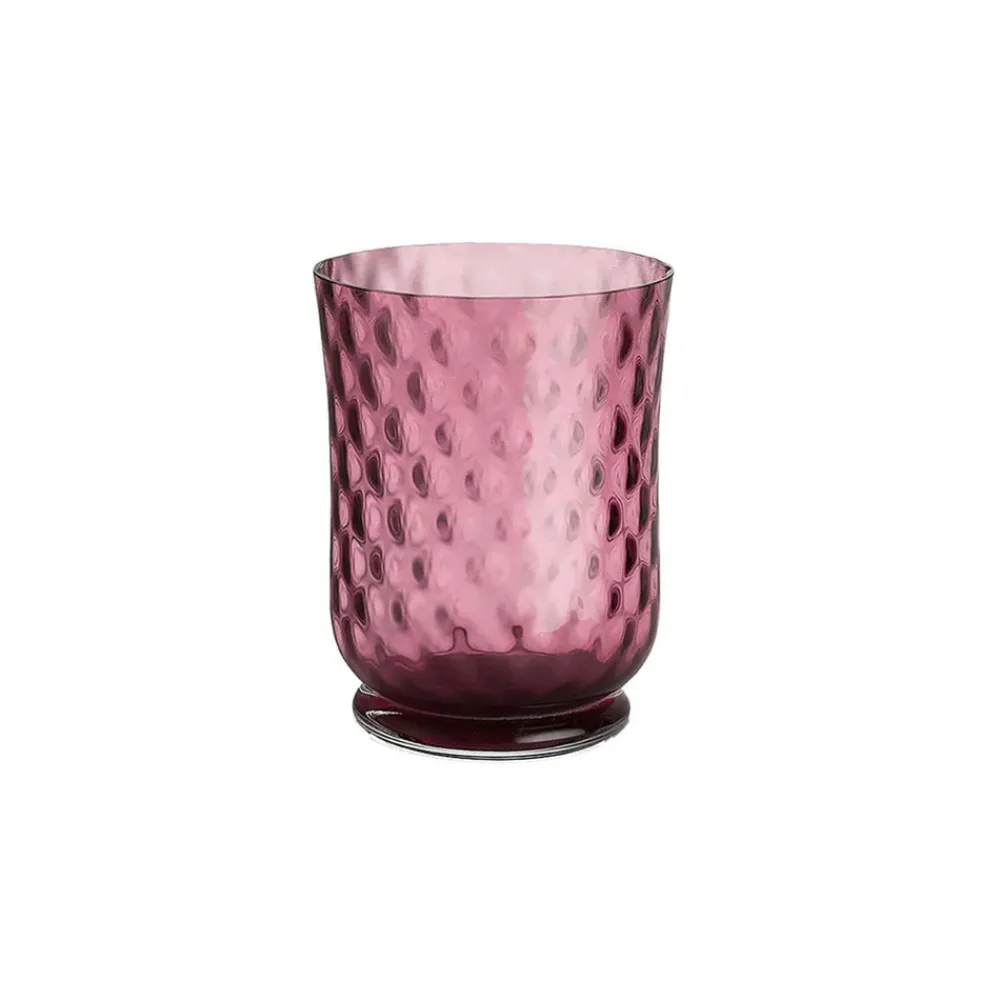 Cabana Glassware|Balloton Murano Water Glass in Pink
