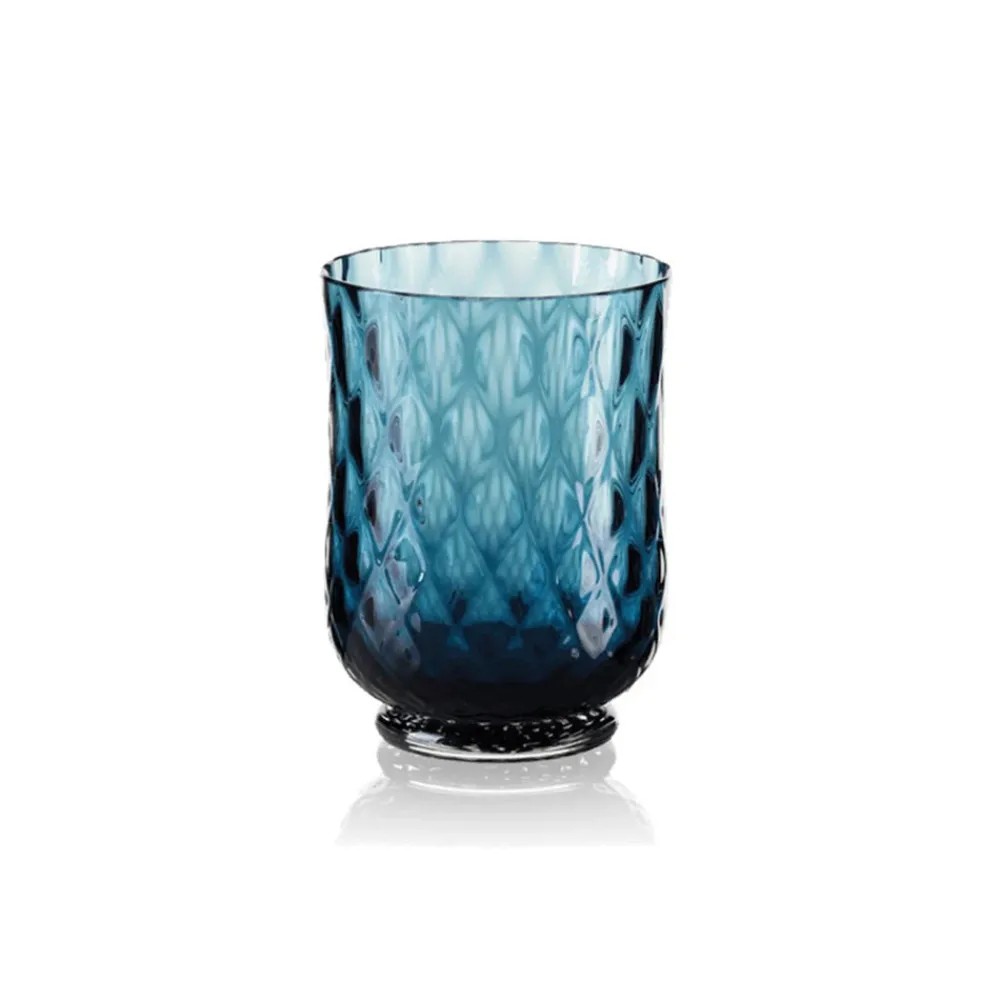 Cabana Glassware|Balloton Water Glass in Blue