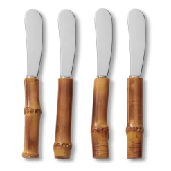 AERIN Flatware|Bamboo Cheese Spreaders, Set of 4