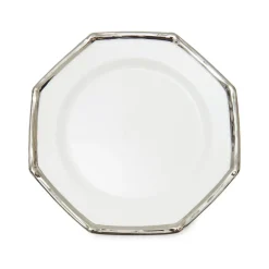 Este Ceramiche Dinnerware|Bamboo Dessert Plates in Platinum, Set of 6