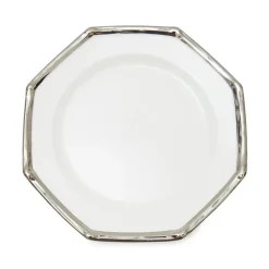 Este Ceramiche Dinnerware|Bamboo Dinner Plates in Platinum, Set of 6