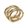 Kim Seybert Place Settings & Linens|Bamboo Napkin Ring in Gold, Set of 4