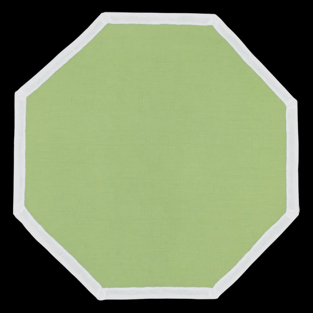 Elizabeth Lake Place Settings & Linens|Bamboo Placemat in Lime, Set of 2