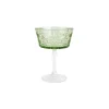 VIETRI Glassware|Barocco Mint Green Coupe Champagne Glass
