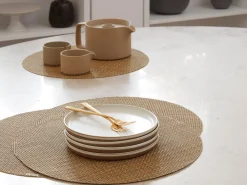 Chilewich Place Settings & Linens|Basketweave Round Placemat