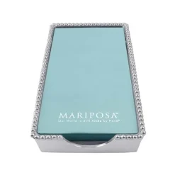 Mariposa Place Settings & Linens|Beaded Guest Towel Holder with Insert