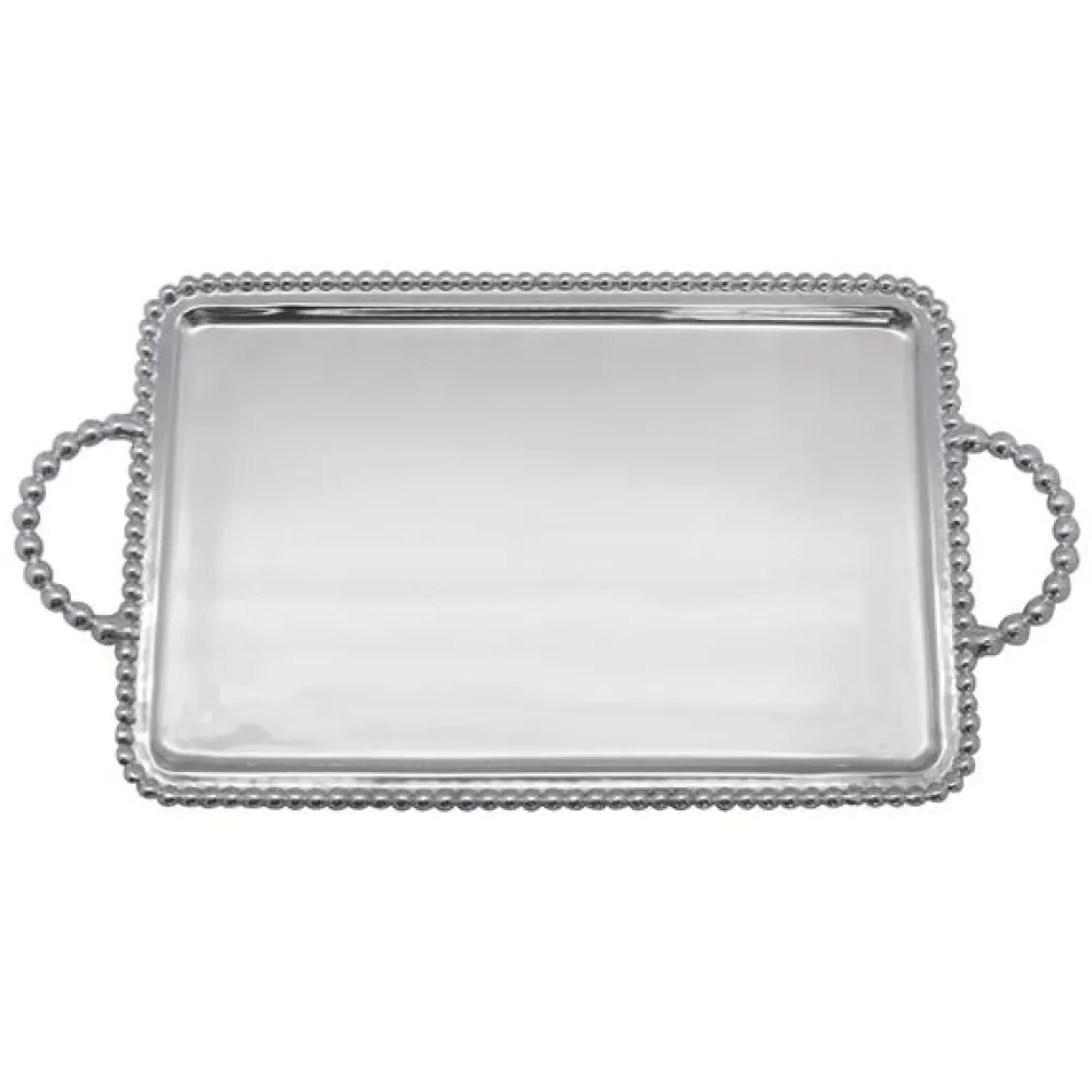 Mariposa Dinnerware|Beaded Medium Service Tray