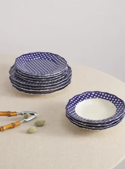 Maison Madison Dinnerware|Beatrix Set with Pasta Bowl, Set of 12