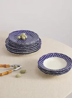 Maison Madison Dinnerware|Beatrix Set with Pasta Bowl, Set of 12