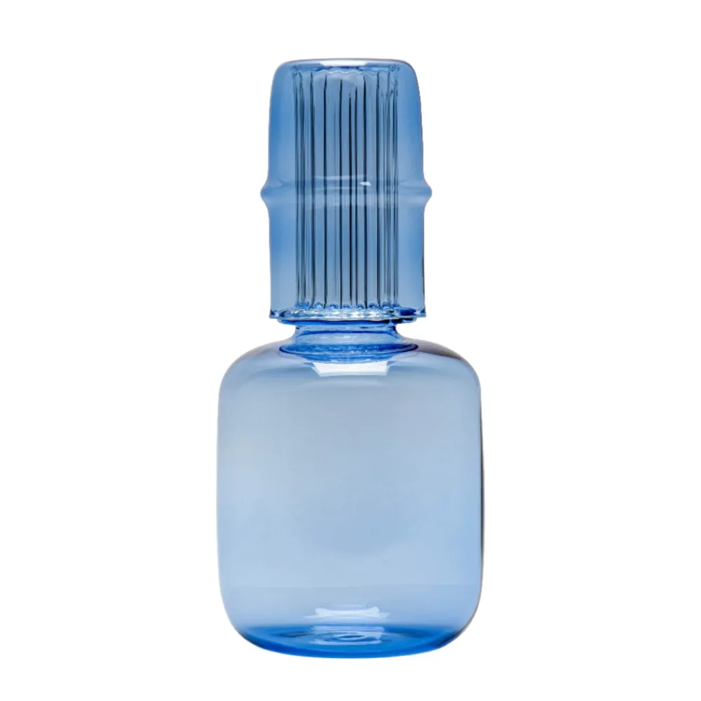 Issy Granger Glassware|Bedside Carafe & Tumbler in Blue
