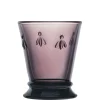 La Rochere Glassware|Bee Tumbler in Eggplant, Set of 6