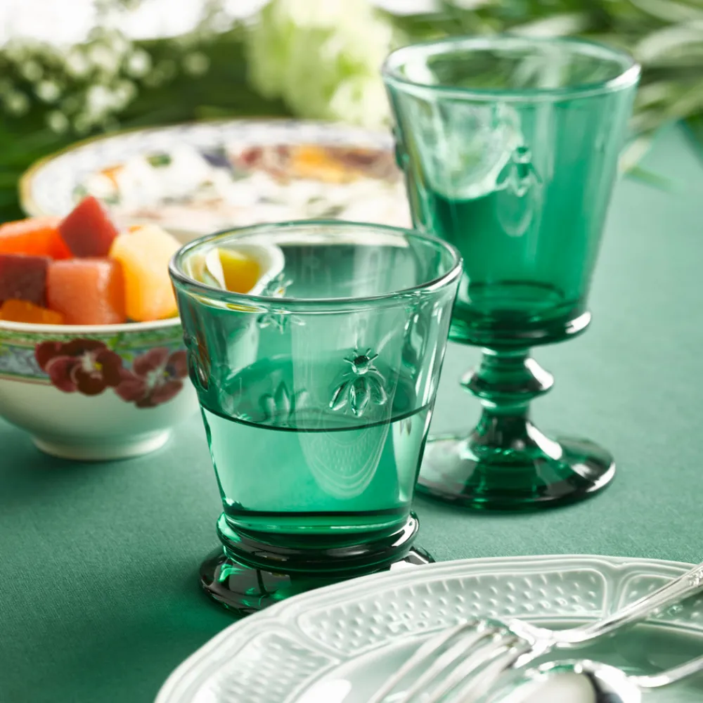 La Rochere Glassware|Bee Tumbler in Emerald, Set of 6