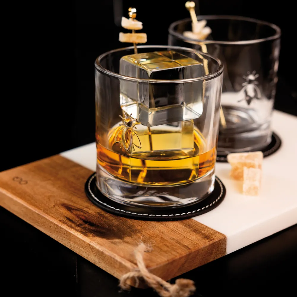 La Rochere Glassware|Bee Whiskey Glasses, Set of 4