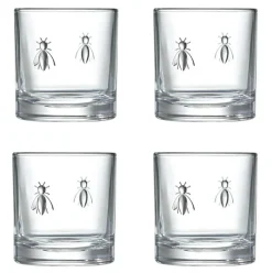La Rochere Glassware|Bee Whiskey Glasses, Set of 4