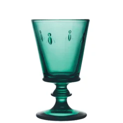 La Rochere Glassware|Bee Wine Glass in Emerald, Set of 6