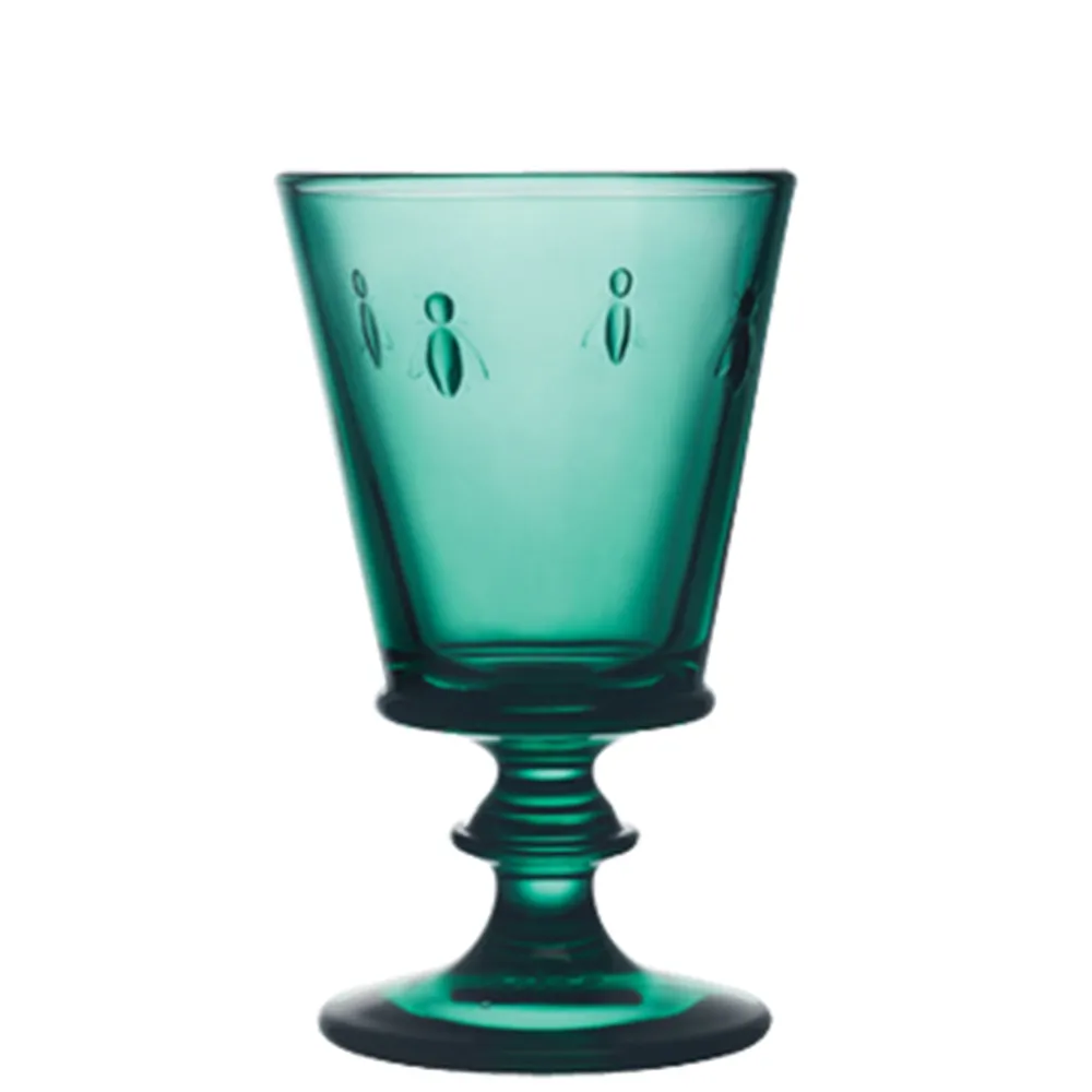 La Rochere Glassware|Bee Wine Glass in Emerald, Set of 6