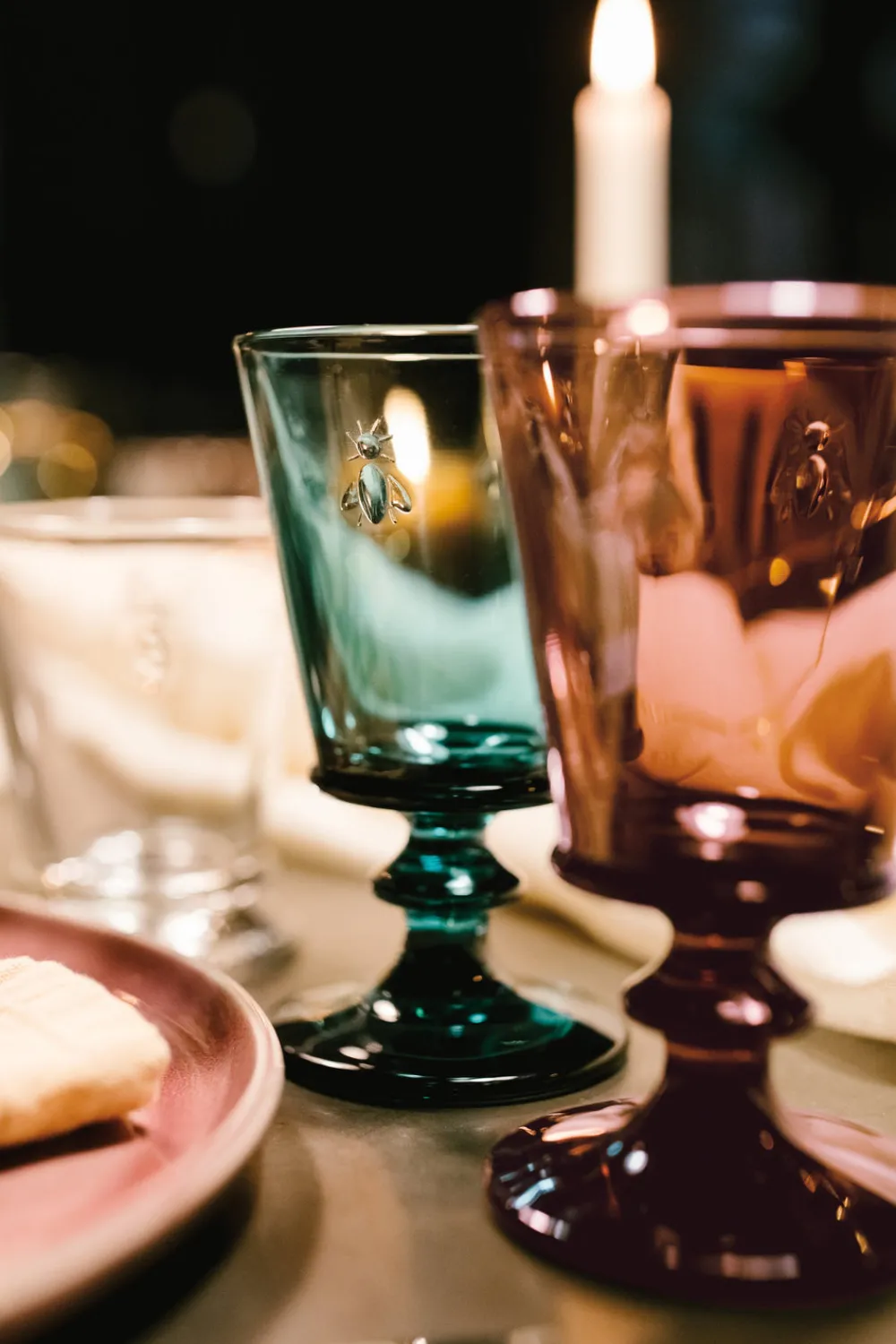 La Rochere Glassware|Bee Wine Glass in Night Sky, Set of 6