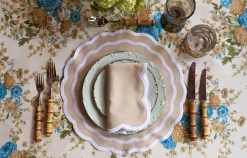 Loulou La Dune Place Settings & Linens|Beige Dahlia Tablecloth