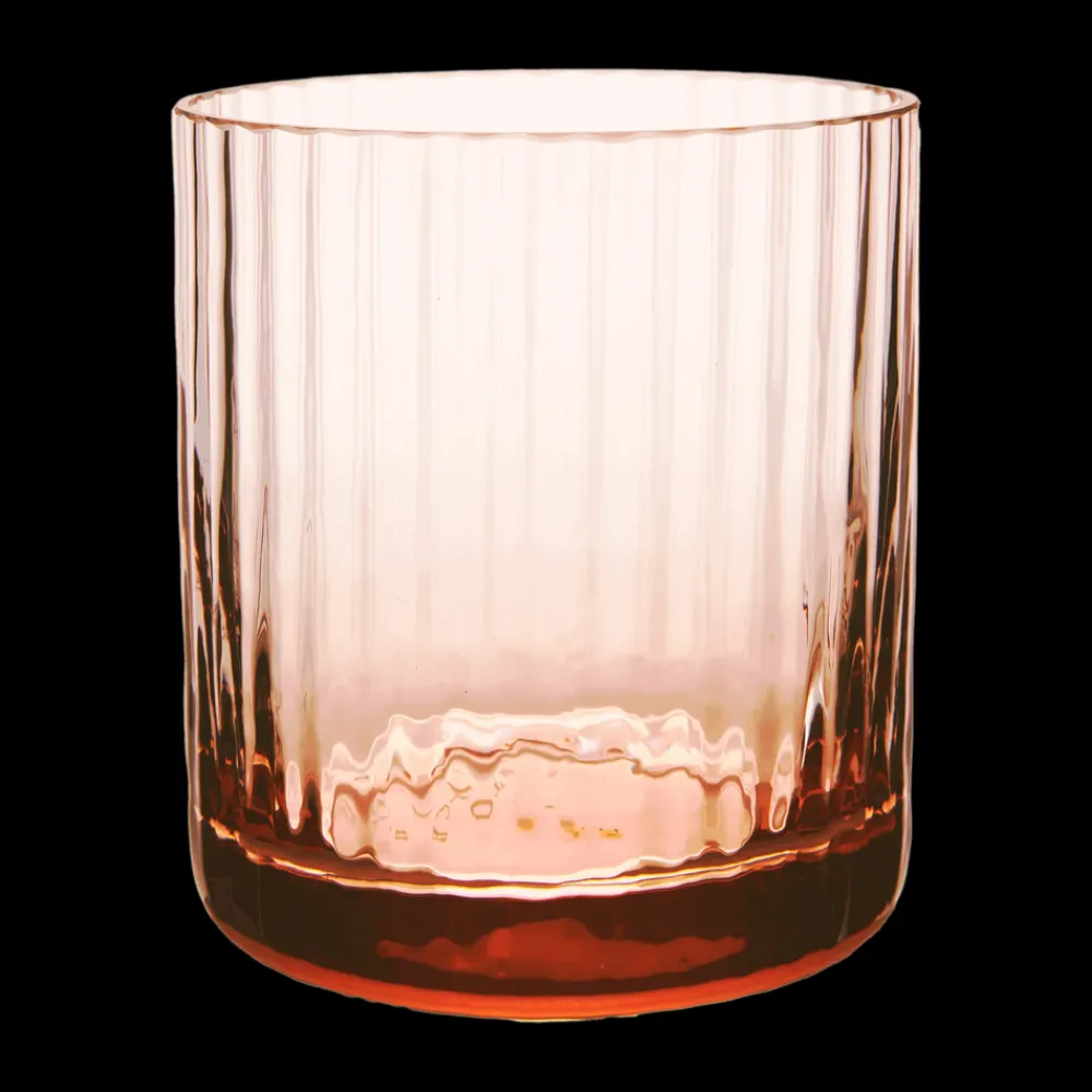 Match Glassware|Bembo Rocks Glass, Pleat Set of 2