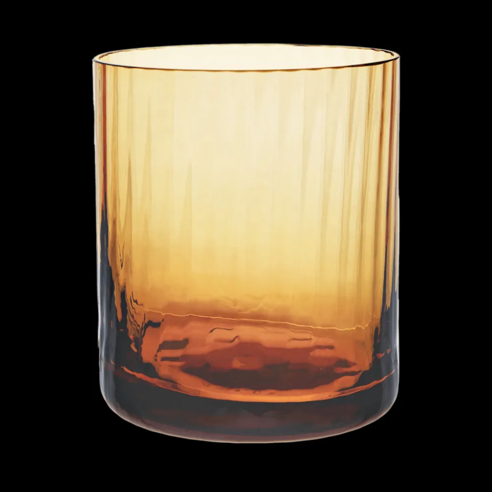 Match Glassware|Bembo Rocks Glass, Pleat Set of 2