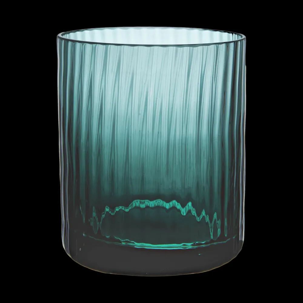 Match Glassware|Bembo Rocks Glass, Pleat Set of 2