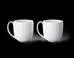 Georg Jensen Glassware|Bernadotte Cup With Handle, Porcelain, Set of 2