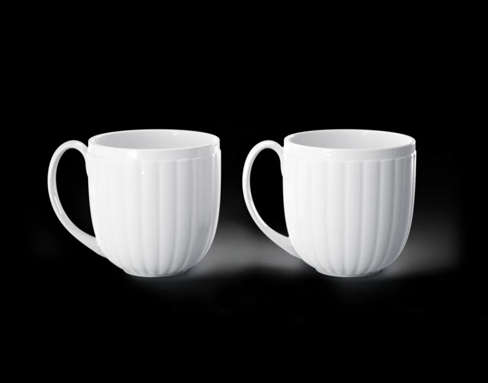 Georg Jensen Glassware|Bernadotte Cup With Handle, Porcelain, Set of 2