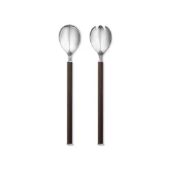 Georg Jensen Flatware|Bernadotte Salad Set Wood & Stainless Steel
