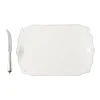 Juliska Dinnerware|Berry & Thread 15" Serving Board with Knife in Whitewash