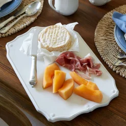 Juliska Dinnerware|Berry & Thread 15" Serving Board with Knife in Whitewash