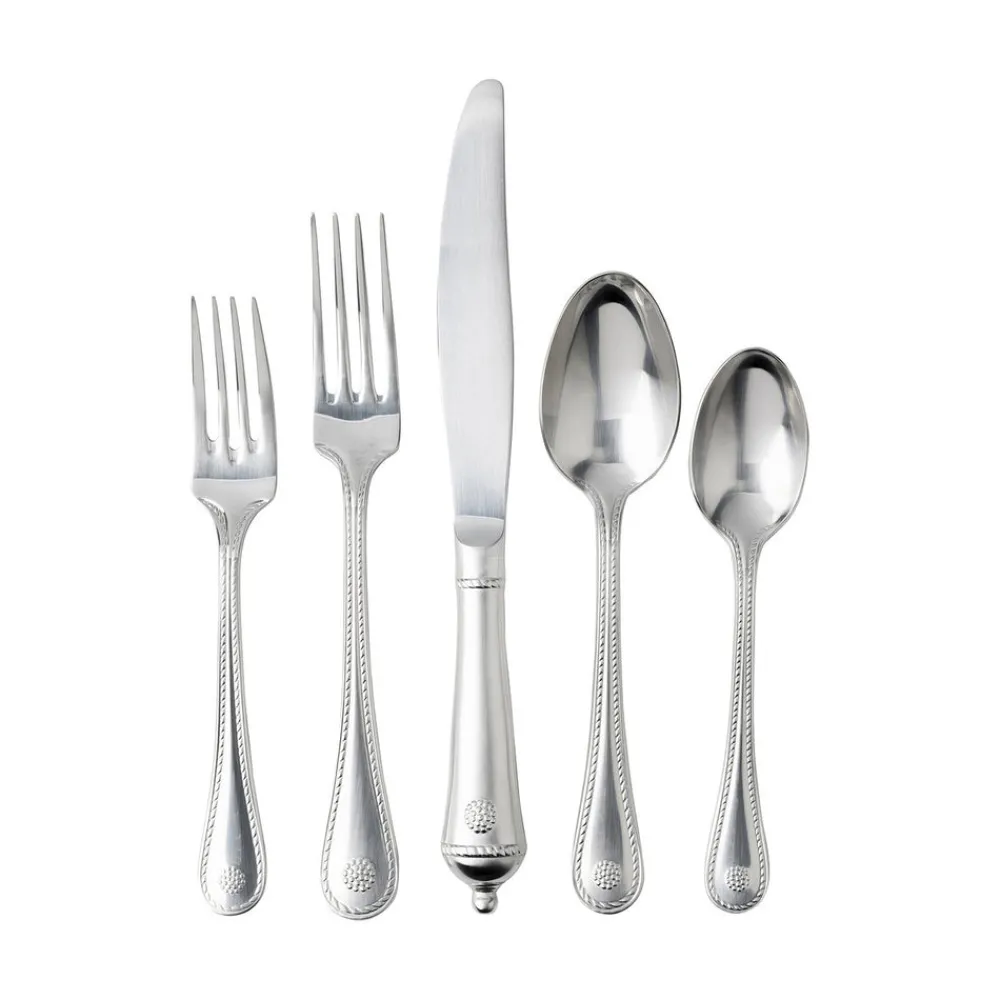 Juliska Flatware|Berry & Thread Bright Satin Place Setting, Set of 5