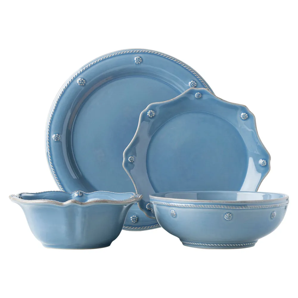 Juliska Dinnerware|Berry & Thread Chambray Place Setting, Set of 4